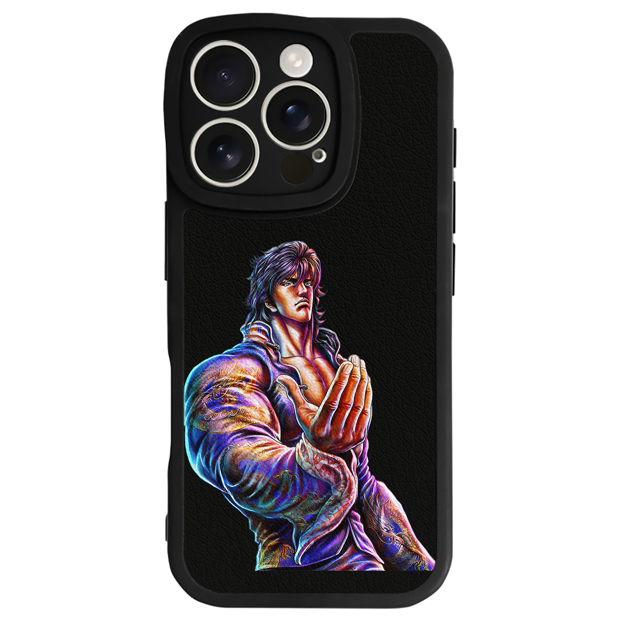 （画像用） 北斗の拳 Fist of the North Star 【iPhone 16シリーズ対応】シリコンスマホケース（レザー調） 材質：シリコン